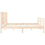 Bed Frame without Mattress 200x200 cm Solid Wood 3194591