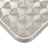 Garden Table Silver 80x80x70 cm Aluminium 48716