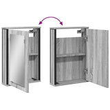 Bathroom Mirror Cabinet Grey Sonoma 42x12x60 cm Engineered Wood 842434