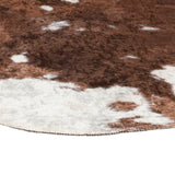Rug Brown and White 120x170 cm Cow Pattern Washable 136624