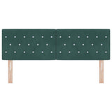Headboard with Headboard Dark Green 144 cm Faux Leather 42007090