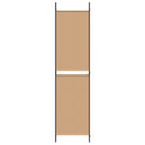 5-Panel Room Divider Beige 250 x 200 cm Fabric 42039221