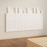 Wall Headboard White 140x3x80 cm Solid Wood Pine 824819