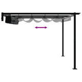Gazebo 400 x 300 x 200 cm Anthracite Polyester 4003975
