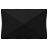 Garden Parasol with Base 200 x 300 cm Polyester Rectangular 42036173
