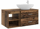 Bathroom Furniture Set 2 pcs Old Wood Engineered Wood 3403918