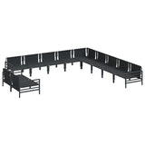 Garden Sofa Set with Cushion Anthracite Steel 3379006
