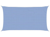 Sunshade Sail Blue and White 5 x 6 m HDPE 42032897