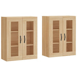 Wall Mounted Cabinets 2 pcs Sonoma Oak Engineered Wood 3197972