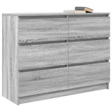 Sideboard Grey Sonoma 100x35x76 cm Engineered Wood 3328503