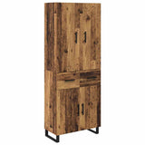 Highboard with Drawer 2 pcs Old Wood 69.5 x 34 x 180 cm 3415738