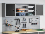 Tool Cabinet Set with Shelf 6 pcs Black Powder-Coated Steel 3321408
