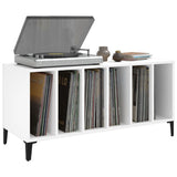 Record Cabinet White 100x38x48 cm Engineered Wood 831981