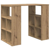 Desk with Shelf Artisan Oak 90 x 50 x 75 cm Engineered Wood 869513