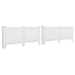 ZNTS Radiator Covers 2 pcs White 172x19x81.5 cm MDF 3051376