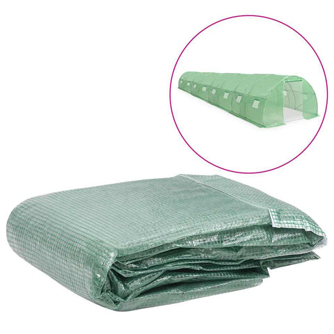 Greenhouse Replacement Cover 300x1200x200 cm Green 316433