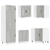 14 Piece Kitchen Cabinet Set Kalmar Grey Sonoma Engineered Wood 3314977