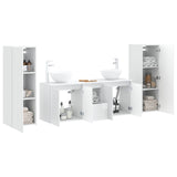Bathroom Furniture Set 5 pcs High Gloss White 3405987