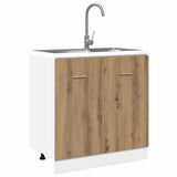 Sink Bottom Cabinet Lyon Artisan Oak 80x46x81.5 cm Engineered Wood 856078