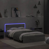 Bed Frame Grey Sonoma Engineered wood and plywood 120x200 cm 3207621