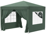 2 x 2 m Garden Pop Up Gazebo, Wedding Party Tent Marquee, Water Resistant Awning Canopy with T3398P310353
