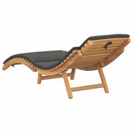 Sun Lounger Dark grey 188 x 55 x 59 cm Solid teak wood 42008390