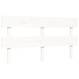 Senior Bed without Mattress White 160x200 cm Solid Wood 3195362