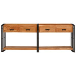 Console Tables 2 pcs Brown 200 x 33 x 75 cm Solid Acacia wood 3324227
