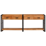 Console Tables 2 pcs Brown 200 x 33 x 75 cm Solid Acacia wood 3324227