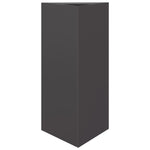 ZNTS Garden Planters 2 pcs Black Triangular 40x34.5x70 cm Steel 851158