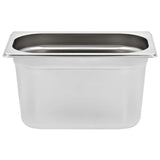 Gastronorm Containers 4 pcs GN 1/4 150 mm Stainless Steel 50903