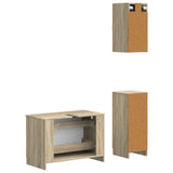 3 Piece Bathroom Cabinet Set UTRECHT Sonoma Oak Engineered Wood 3417812