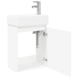 Bathroom Vanity Unit with Tap White 45.5 x 22.5 x 84 cm 889471