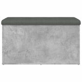Storage Bench Concrete Grey 82x42x45 cm Engineered Wood 835050