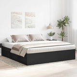 Bed Frame without Mattress Black 180x200 cm Super King Super King Size 3203881