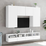 TV Wall Cabinet White 80x30x30 cm Engineered Wood 836868