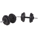 Workout Bench with Weight Rack, Barbell and Dumbbell Set 120 kg 275376
