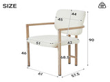 Set of 2, metal chairs, dining chairs, suitable for homes, restaurants, living rooms, and cafes, N606P379251B