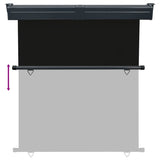 Balcony Side Awning 165x250 cm Black 48430