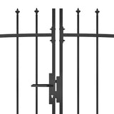 146325 Garden Fence Gate "Woerden" with Spear Top 5x1,75 m Black