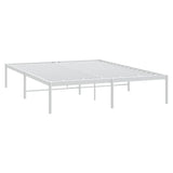 Metal Bed Frame without Mattress White 150x200cm 350915