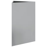 Garden Planter Triangular 50x43x75 cm Galvanized Steel 851181
