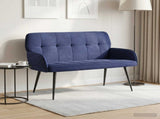 2 Seater Sofa with Metal Legs 2-Seater Police Blue Velvet 42051063