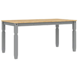 3 Piece Dining Set PANAMA Grey Solid Wood Pine 3345201