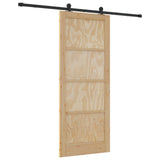 Sliding Door ORKDAL Natural 86 x 211 cm Solid Pine Wood 3445502