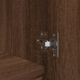 Cabinet with Drawer Brown Oak 55.5x34x119.5 cm Engineered Wood 861649