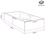 Bed Surround for Adjustable Bed Base White 100 x 190 cm 8021847