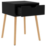 ZNTS Bedside Cabinet High Gloss Black 40x40x56 cm Engineered Wood 326809