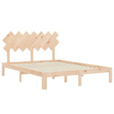 Bed Frame without Mattress 140x200 cm Solid Wood Pine 3193726