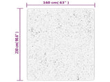 Rug IZA Short Pile Scandinavian Look Grey 160x230 cm 375454